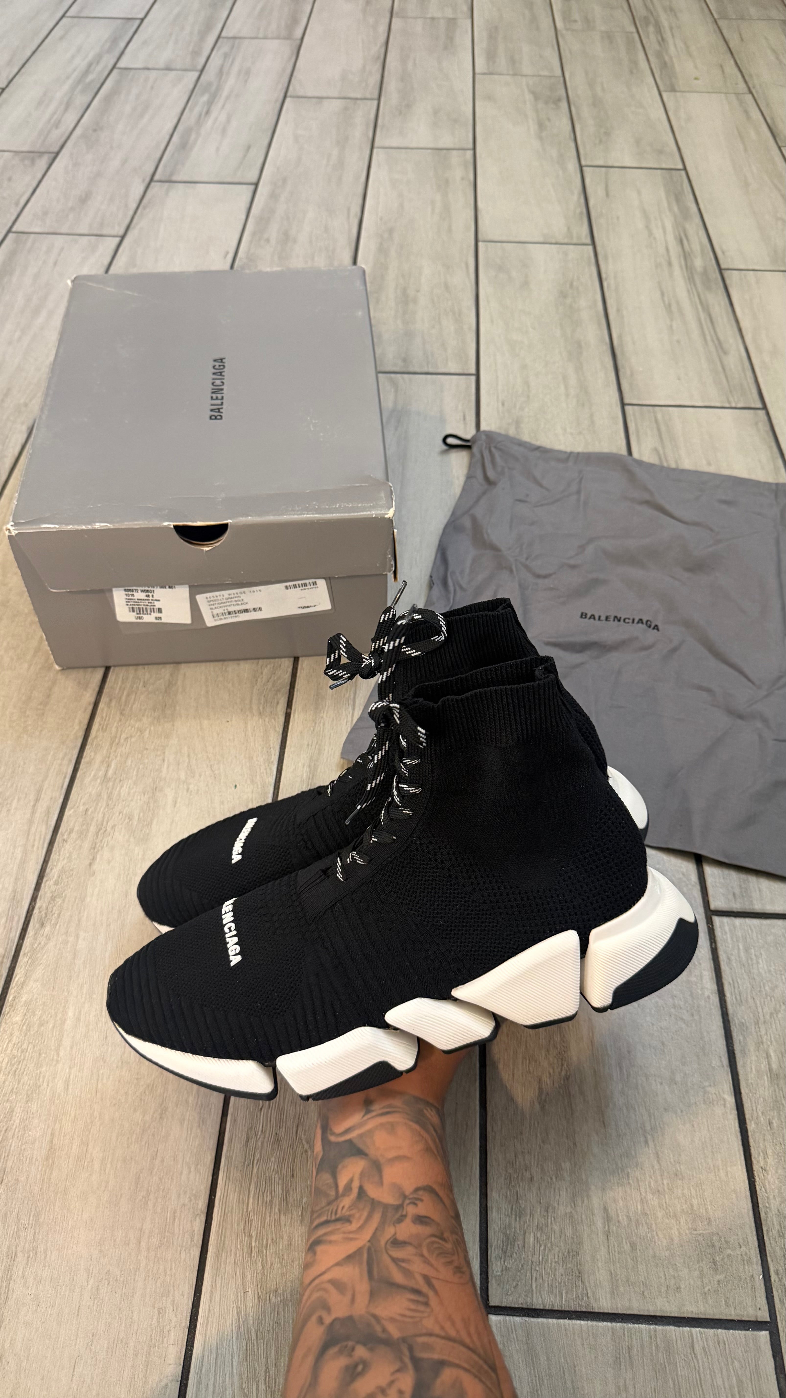 Balenciaga speed trainer lace-up (size 45EU - 11.5/12US)
