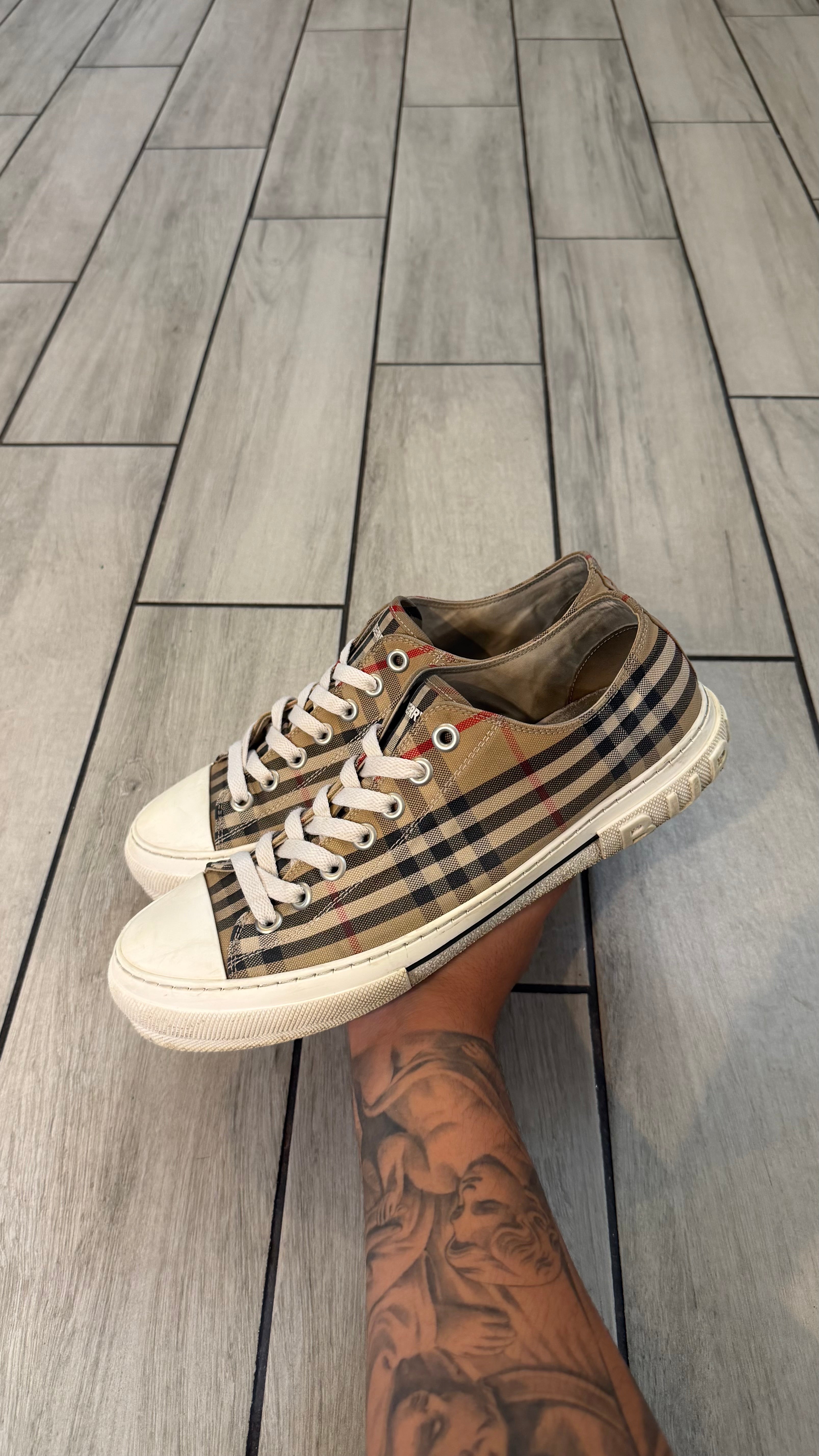 Burberry check sneakers (size 44.5EU - 11.5US)