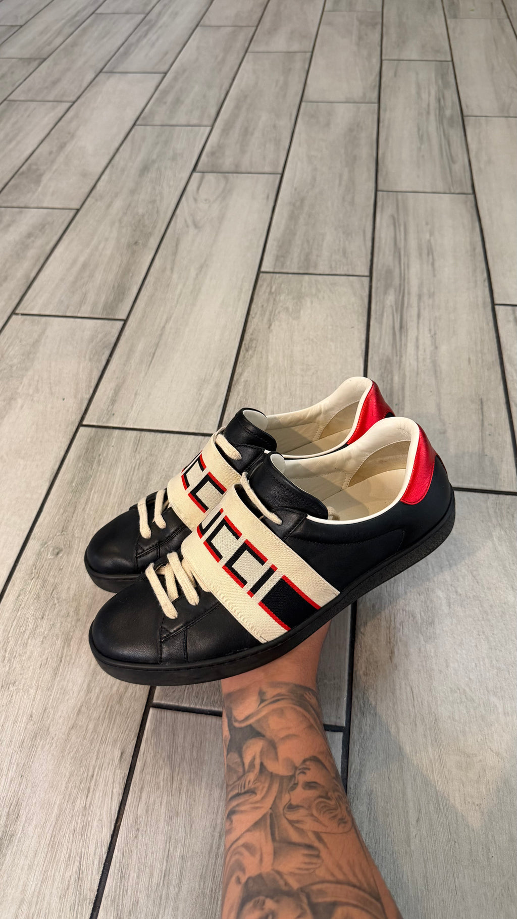 Gucci ace strap (size 7.5G - 8.5US